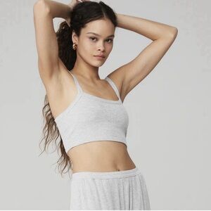 ALO Yoga Ribbed Crop Whisper Bra Tank
